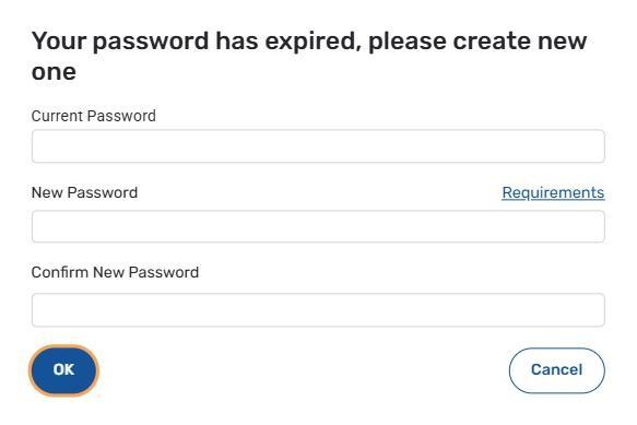 Password Change Page