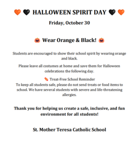 explanation of rules for Halloween Celebration