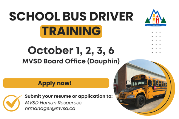 School bus driver training ad.