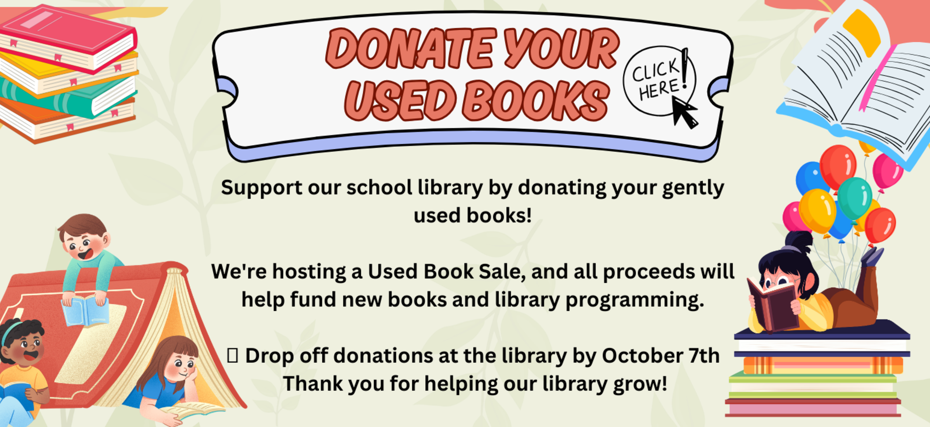 Book donations