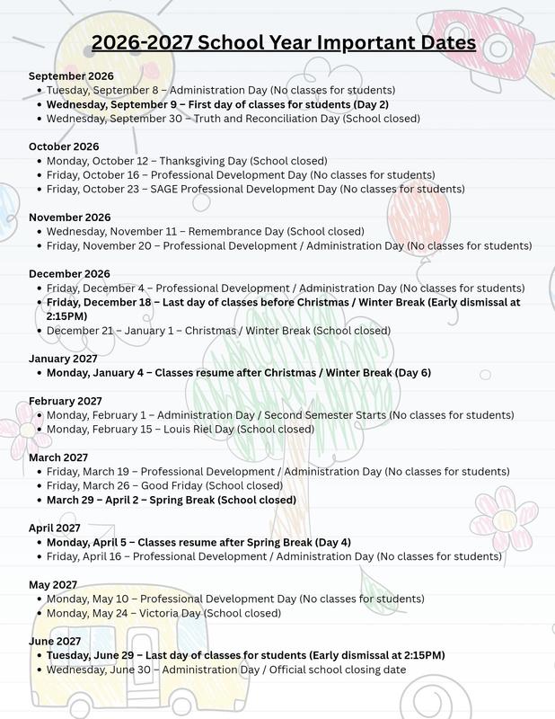 Important Dates