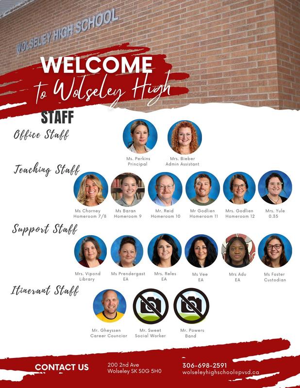 Welcome from WHS staff!