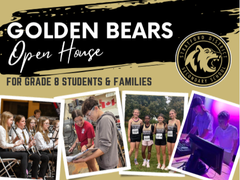 Golden Bears Open House photos of students