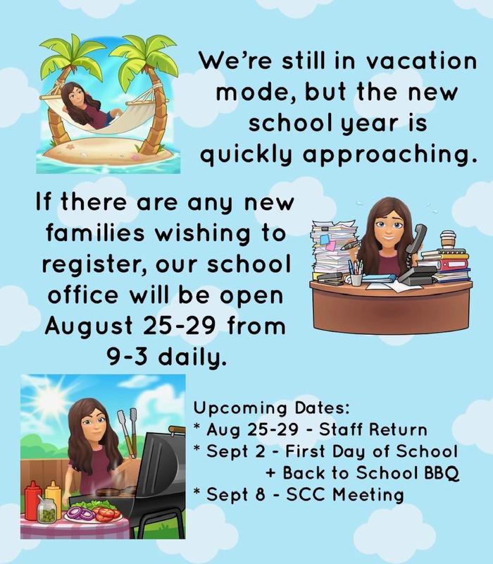 New Registrations Welcome Starting on August 25