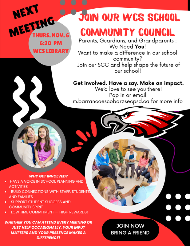 JOIN THE WCS School Community Council
