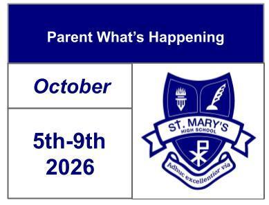 Parent What's Happening - October 5-9, 2026 Featured Photo