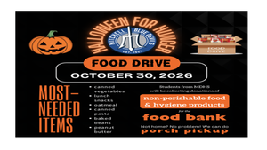 MDHS Halloween for Hunger Food Drive