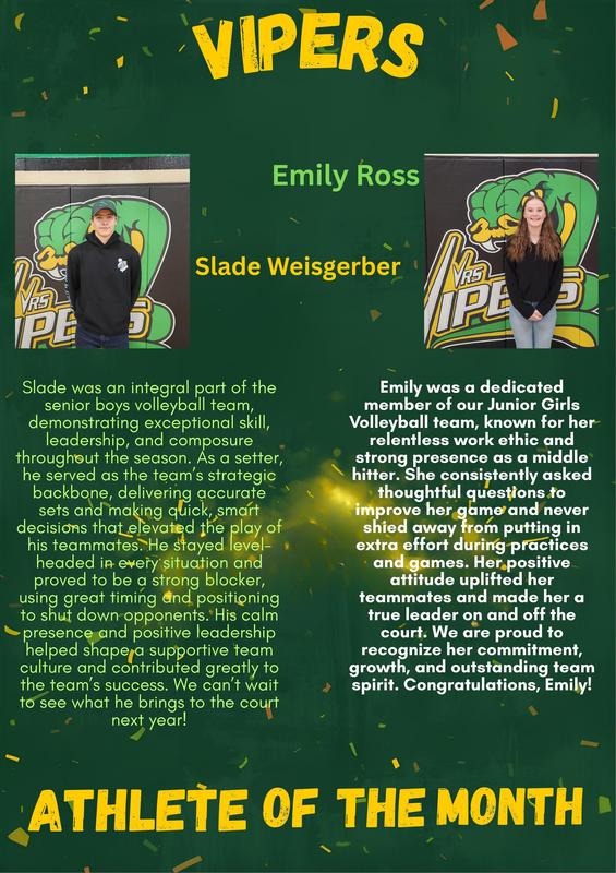 Nov athletes of the month