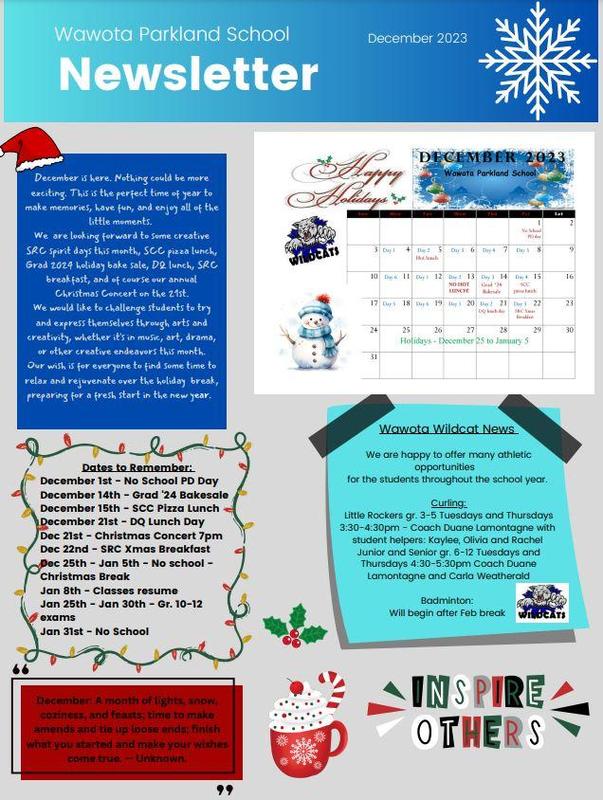 December newsletter