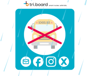 Triboard Bus Cancellation graphic