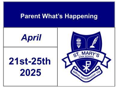 Parent What's Happening - April 21-25, 2025 Featured Photo