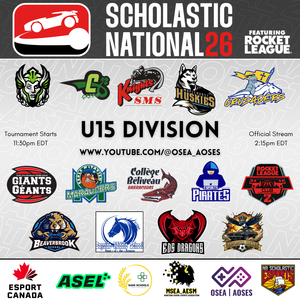 U15 Division Information and Official Stream