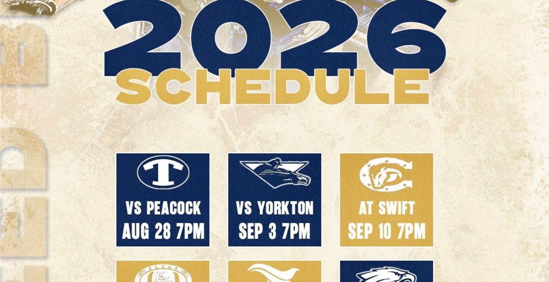 Football Schedule Greenall Griffins change