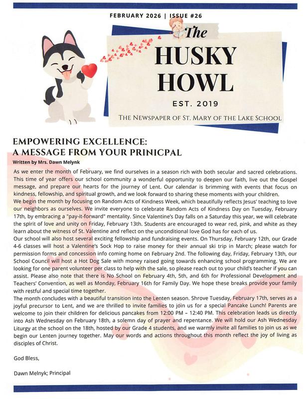 February Newsletter and Calendar Featured Photo