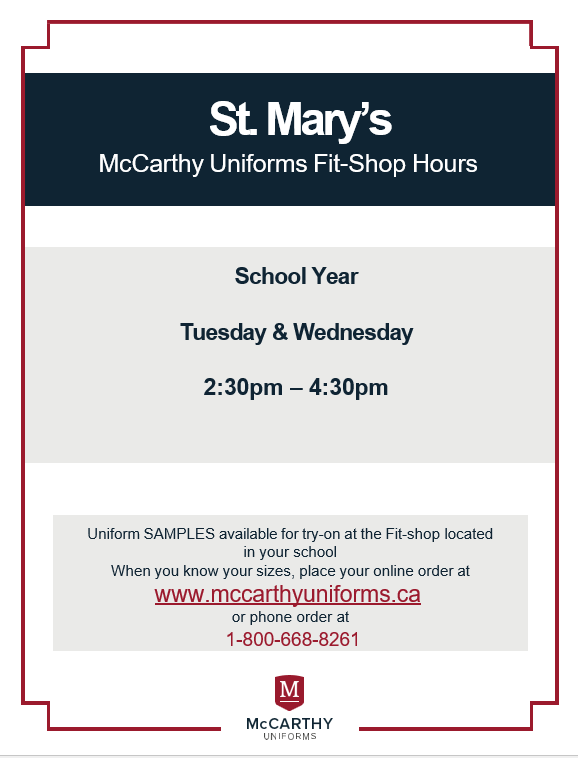 McCarthy Fit Shop Hours Featured Photo