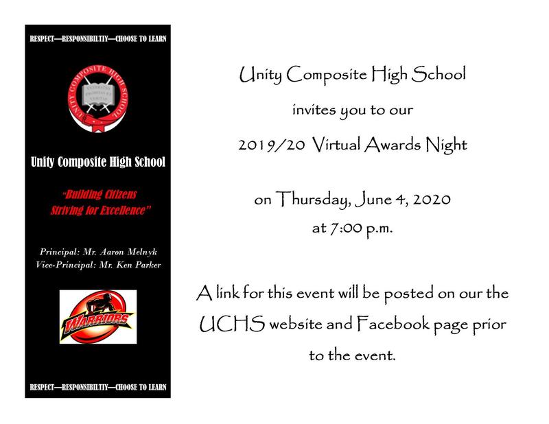 UCHS Virtual Awards Night Featured Photo
