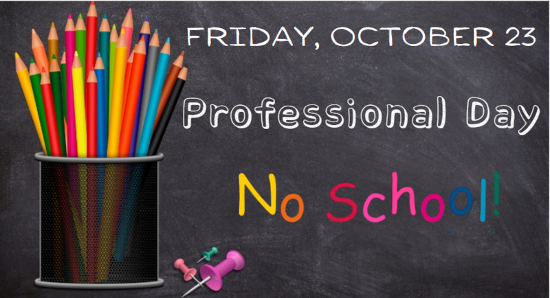 October 23- PD Day *No School Featured Photo