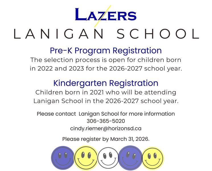 Prekindergarten and Kindergarten Registration for the 2026-2027 school year
