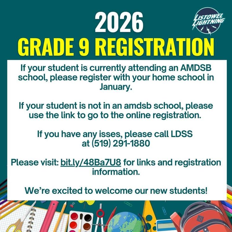 Grade 9 Registration