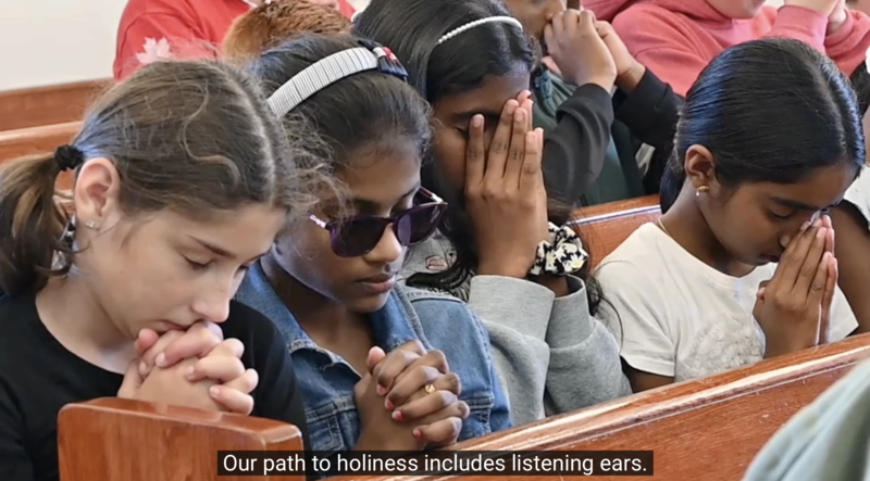 Screengrab of a clip in the video.