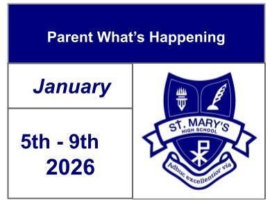 Parent What's Happening - Jan 5-9, 2026 Featured Photo