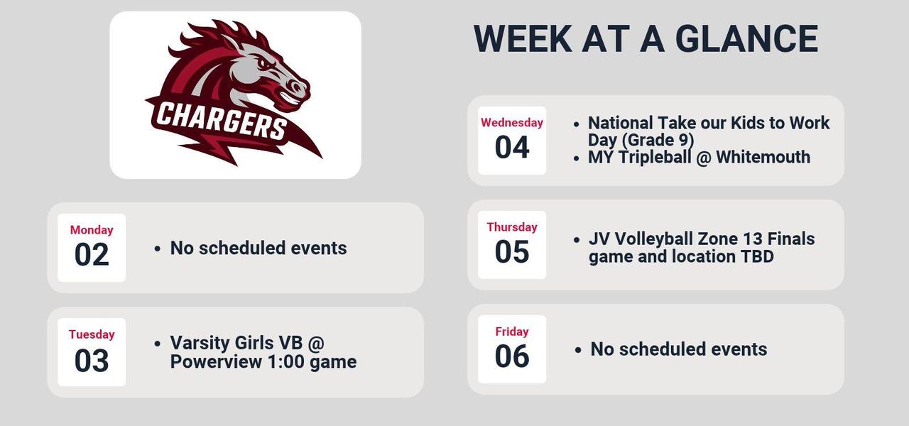 Week at a Glance Nov 2-6