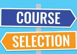 Course Selection signs