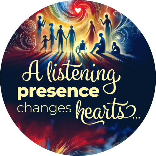 A listening presence changes hearts icon