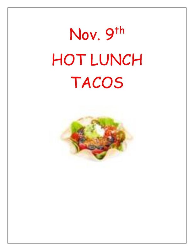 Hot Lunch November 9th, 2021