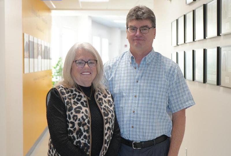 Image of Linda Mattock and Mark Fedak - Board of Education Table Officers
