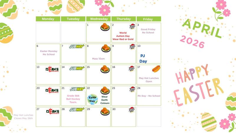 April Calendar 2026 Featured Photo