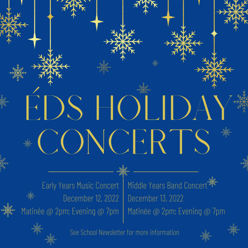 ÉDS Holiday Concert