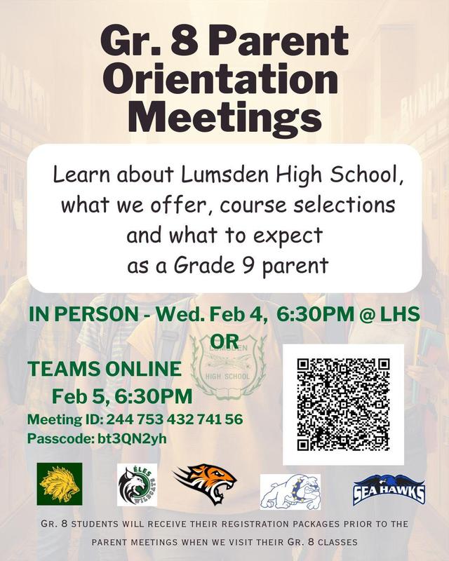 Gr. 8 Parent Orientation