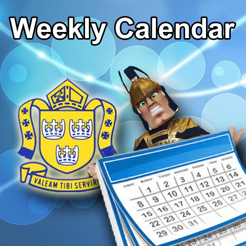 RMC Weekly Calendar