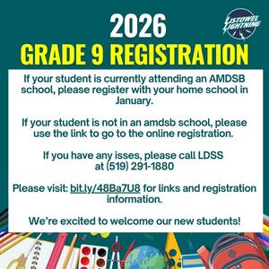 Grade 9 Registration