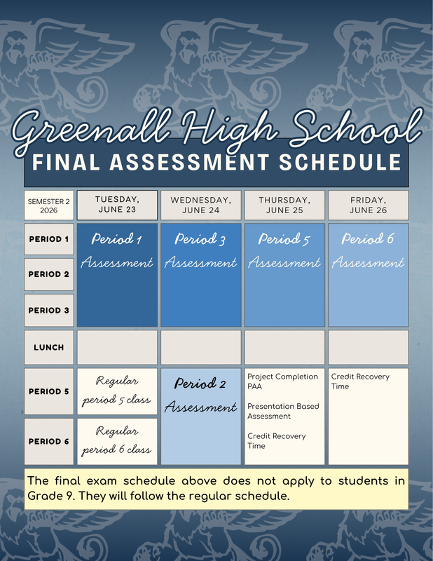 Finals Schedule