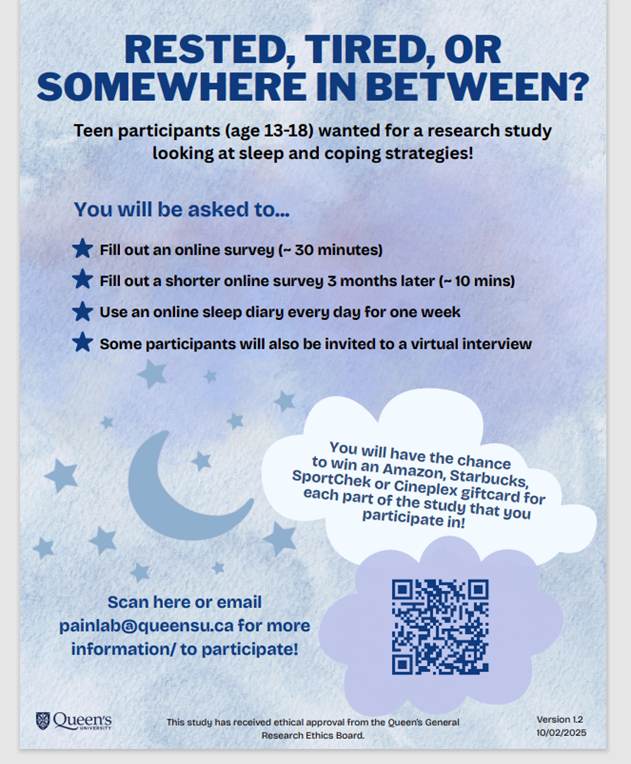 Teen Sleep Research Study