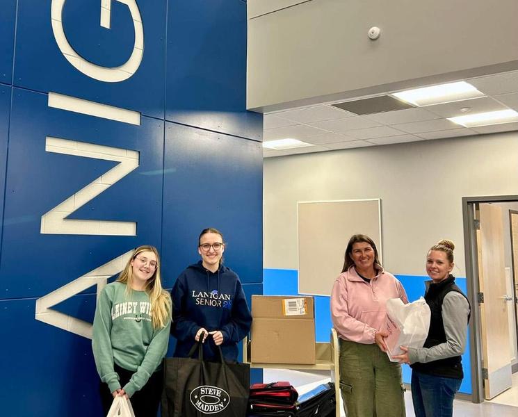 School supplies donation from the Jansen Kinettes