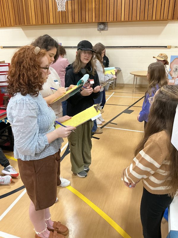 Students at Heritage Fair