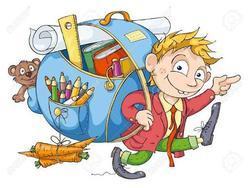 overflowing backpack