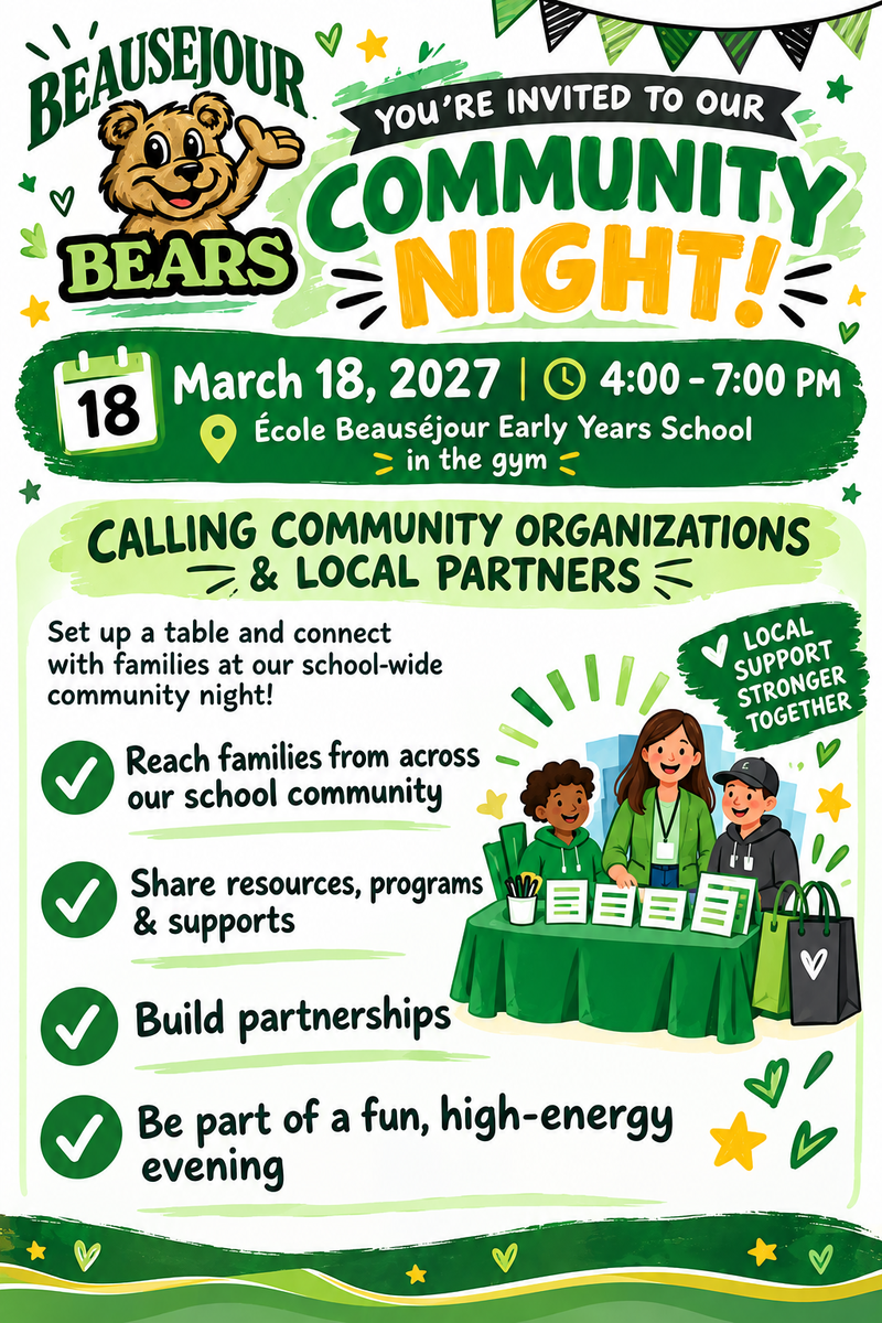 Community Night is March 18th
