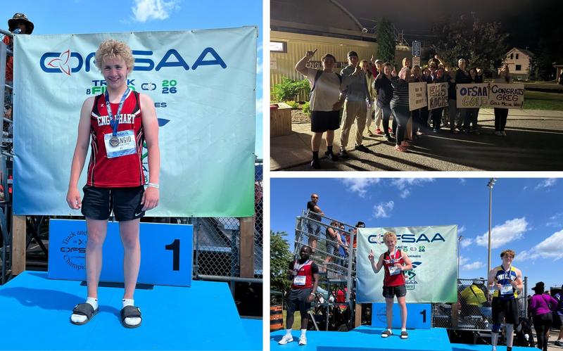 EHS Greg gets gold at OFSAA
