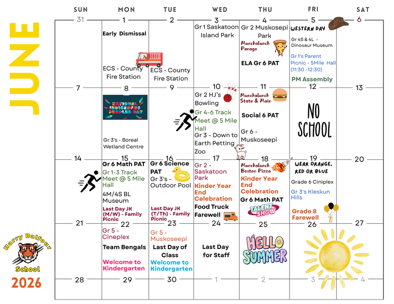 June 2026 Calendar