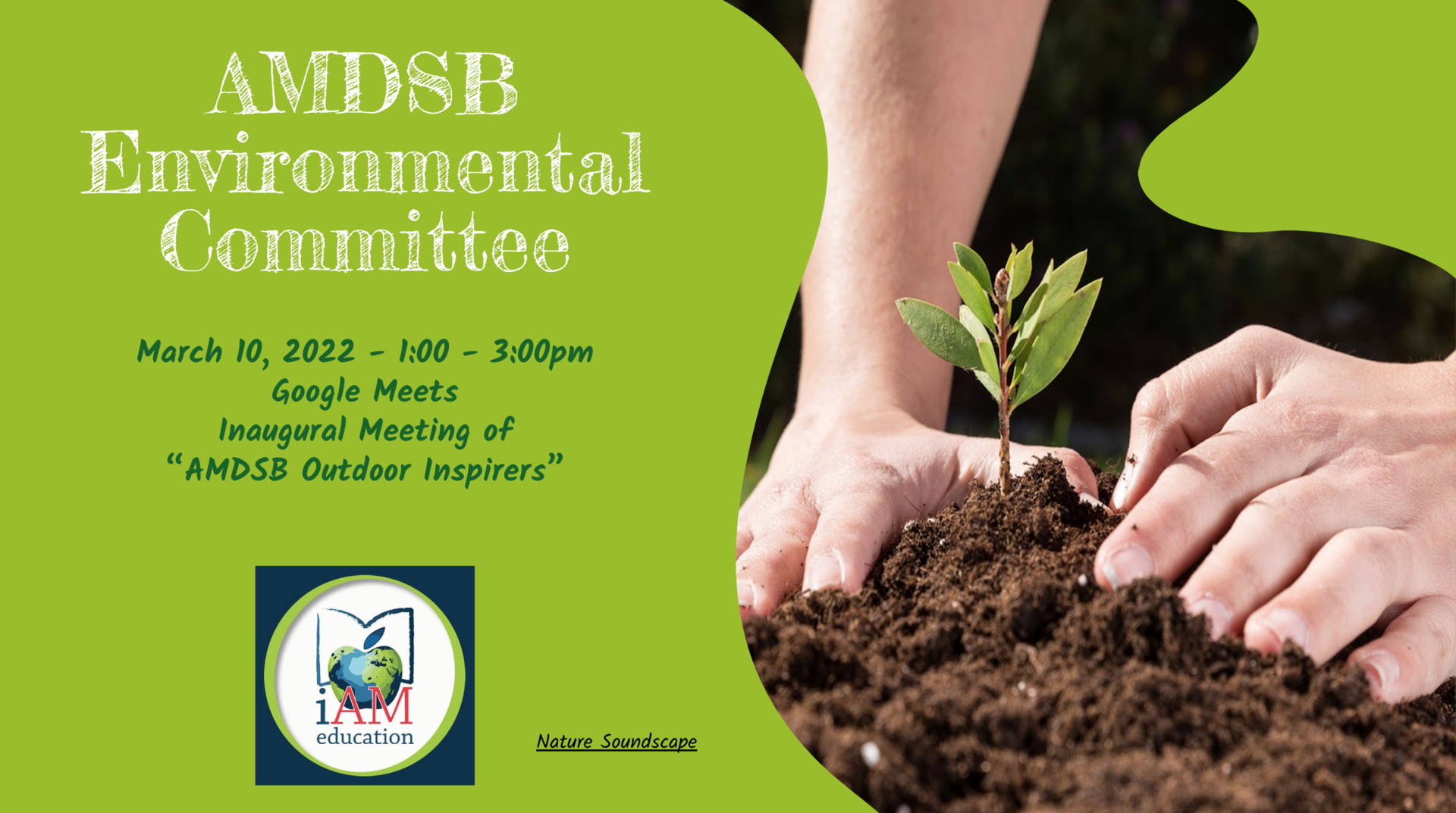 Image of title slide of Environment Committee inaugural meeting