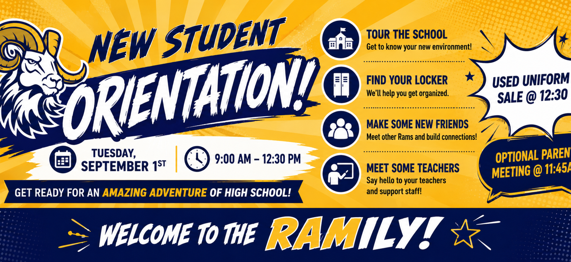 New Student Orientation Info