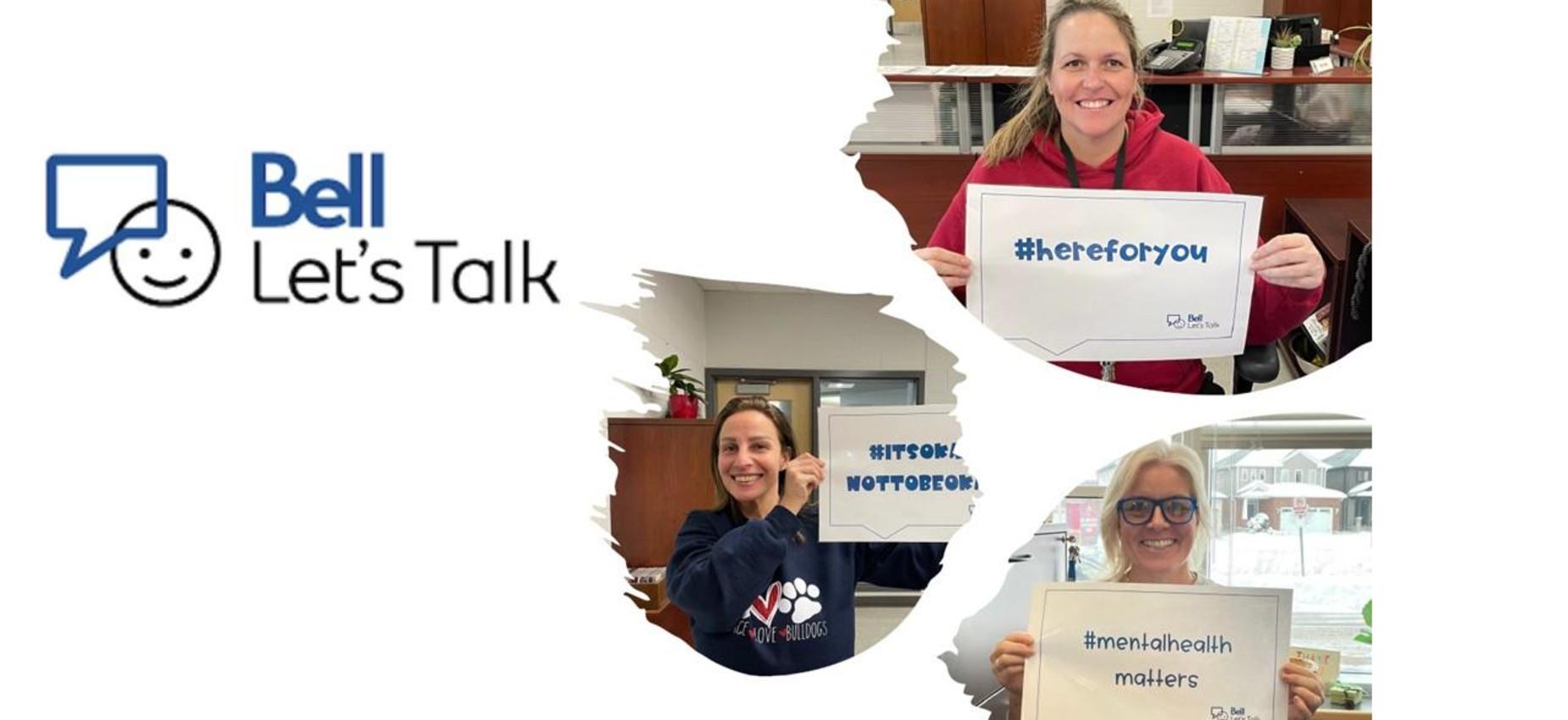 Bell Let's Talk office staff