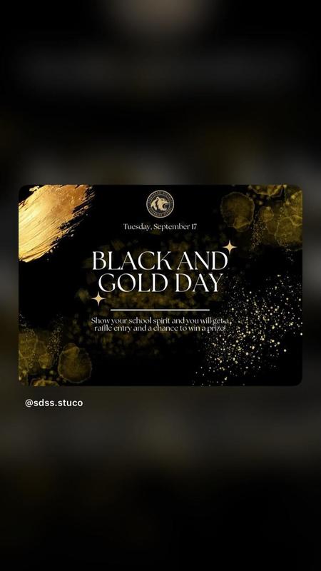 black and gold
