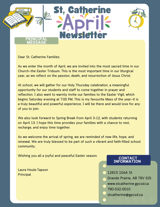 St. Catherine April Newsletter