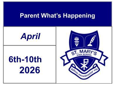 Parent What's Happening - April 6-10, 2026