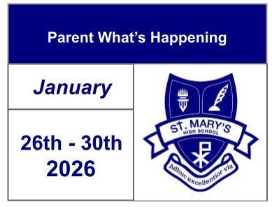 Parent What's Happening - January 26-30, 2026 Featured Photo